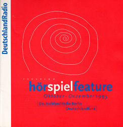 DeutschlandRadio Berlin –Deutschlandfunk, обложка буклета радиоспектаклей в октябре-декабре 1995 г.